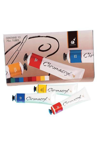 Chromacryl Students Acrylic Paint  - 10 Tube Set 