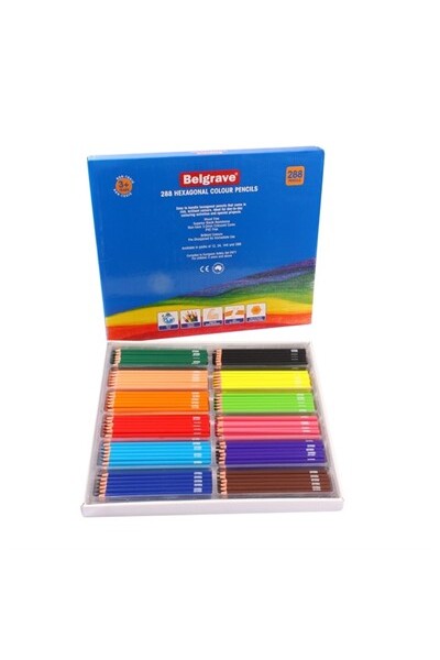 Belgrave Hexagonal Colour Pencils - Box of 288