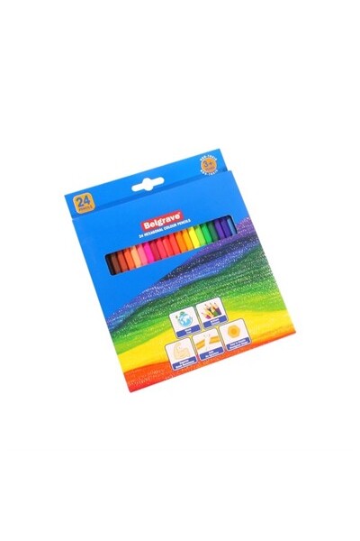 Belgrave Hexagonal Colour Pencils - Pack of 24