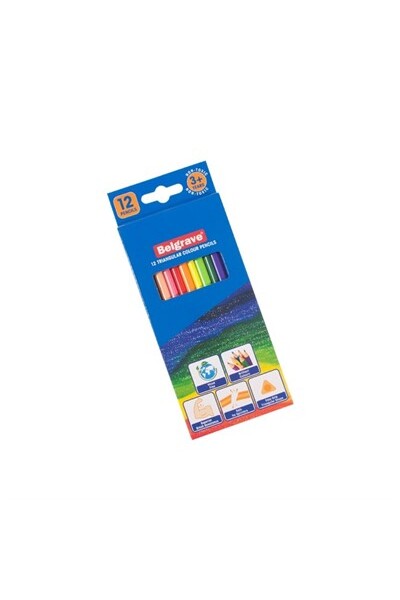 Belgrave Triangular Colour Pencils - Pack of 12