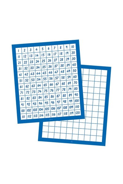 Number Boards - 1 - 120 (Horizontal)