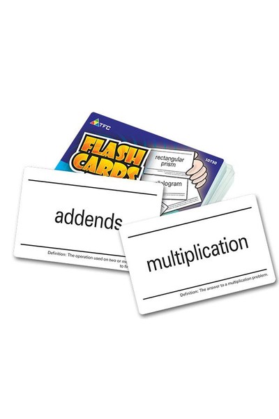 Flash Cards - Math Vocabulary
