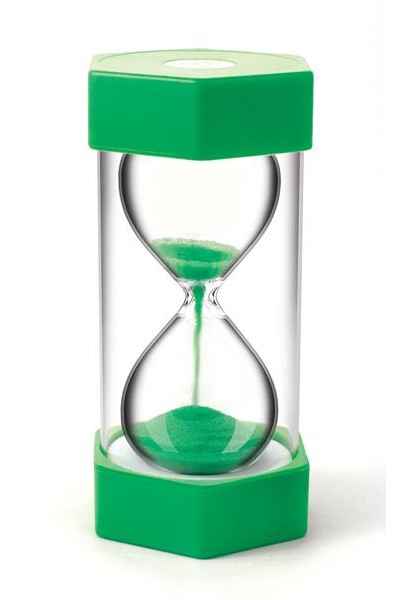 sand timer giant 1 minute green teachers first choice
