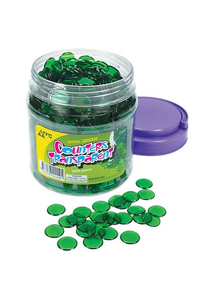 Counters - 16mm: Transparent Green