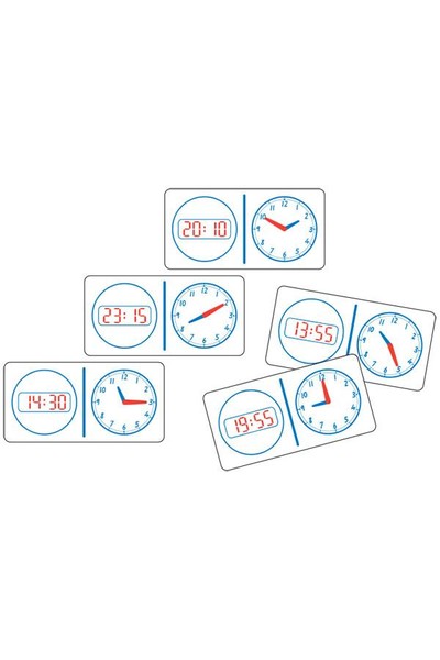 Dominoes - Clock Analogue/Digital (24hr)