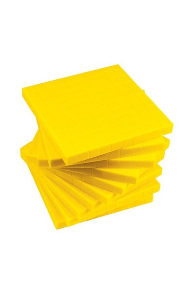 MAB Base Ten - Flats (Yellow)