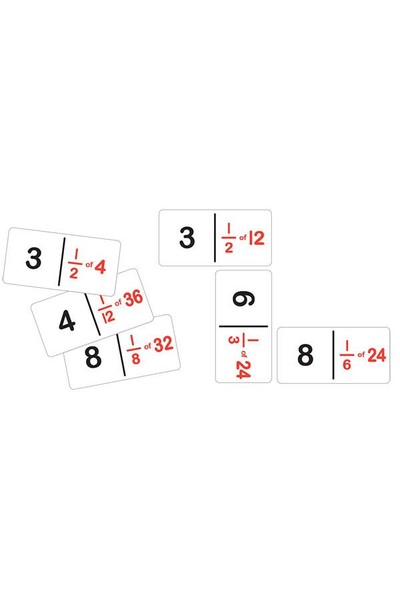 Dominoes - Fraction: Number (Set A)