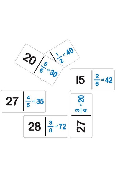 Dominoes - Fraction: Number (Set B)