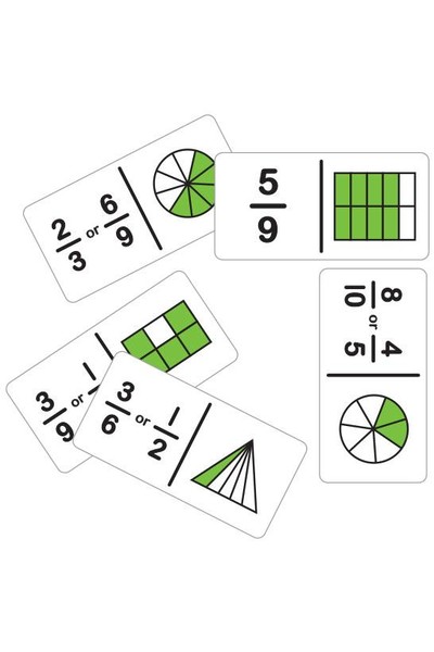 Dominoes - Fraction: Simple (Set B)