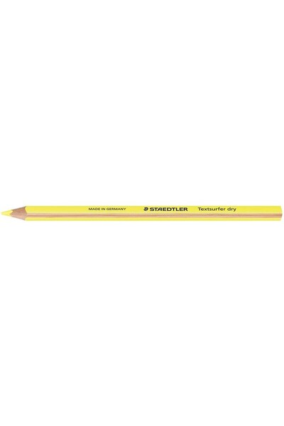 Staedtler Textsurfer Dry Highlighter Pencil - Yellow (Pack of 12)