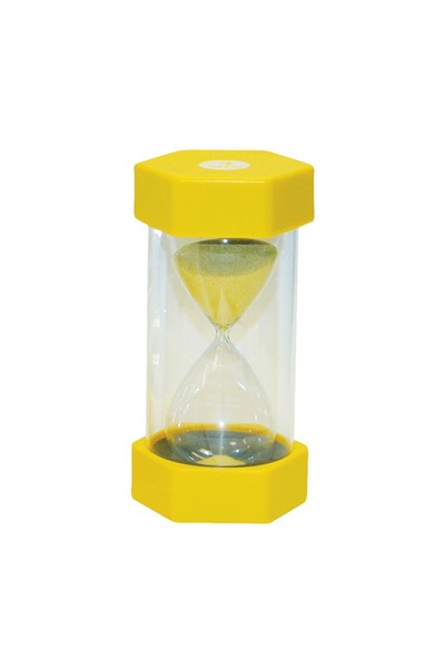 Small Coloured Sand Timer - Yellow: 3 Minutes
