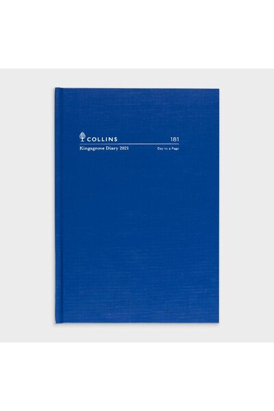 Collins Kingsgrove A5 Diary 2021 - Blue (Daily)
