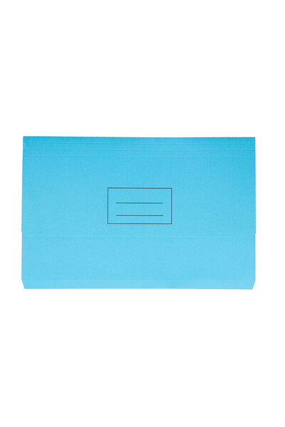 Stat Document Wallet - Foolscap Board: Blue (Single)