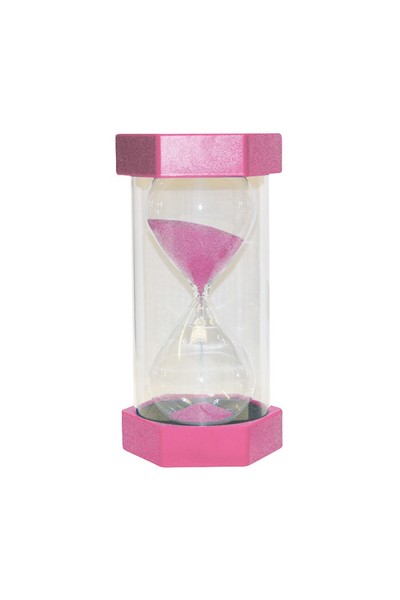 Small Coloured Sand Timer - Pink: 2 Minutes