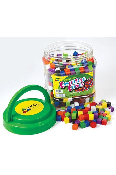 Cubes (1cm) -  Counting Plastic (Jar of 1000)