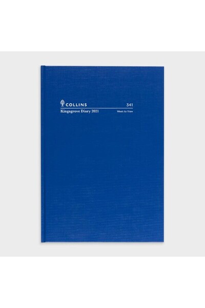 Collins Kingsgrove A4 Diary 2021 - Blue (Week to View)