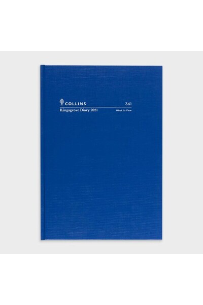 Collins Kingsgrove A4 Diary 2021 - Blue (Week to View)
