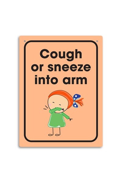 Wall Sign - Cough or Sneeze