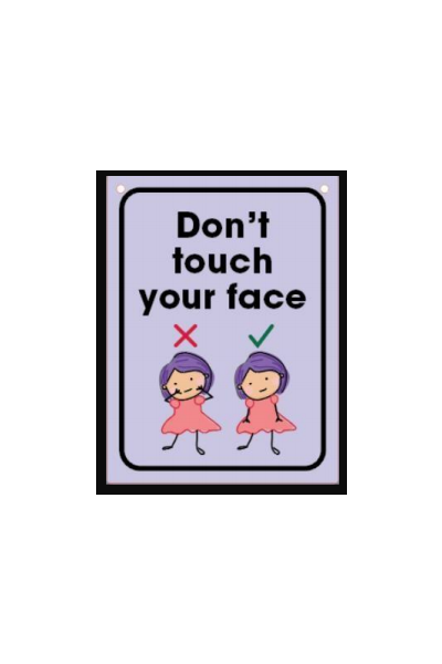Wall Sign - Don't Touch Your Face