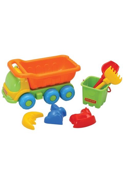 Truck and Sand Play Set - 7 Pieces