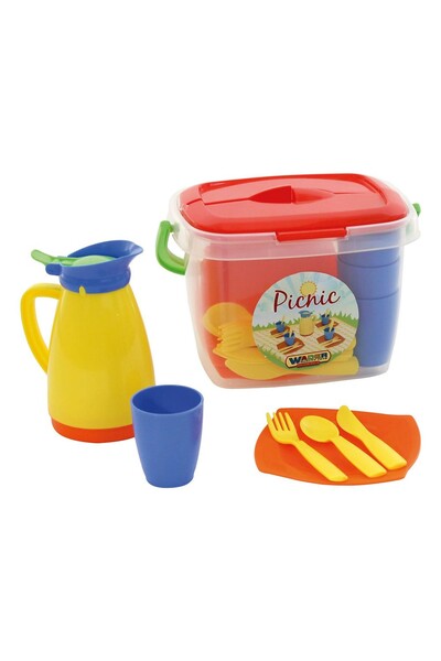 Picnic Set with Storage Bucket (22 Pieces)