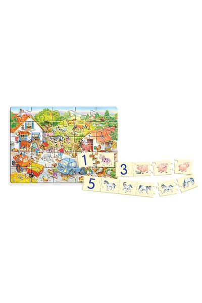 25 Piece Puzzle - Counting on The Farm