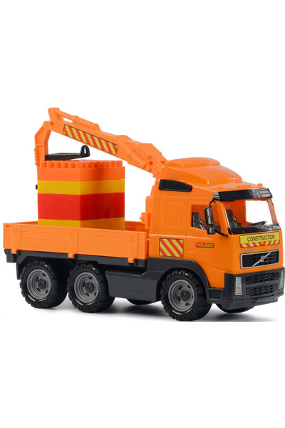 Volvo Powertruck Truck with Crane Arm and Construction Set Supermix