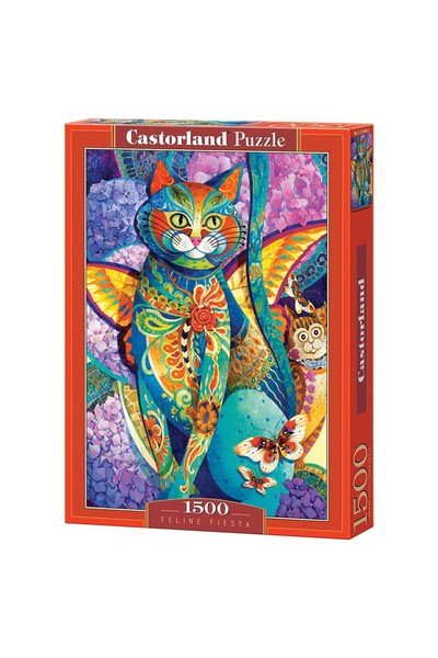 1500 Piece Puzzle - Feline Fiesta