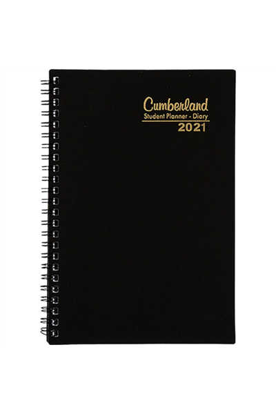 Cumberland A5 Student Diary 2021 - Wiro Bound (Week to View)