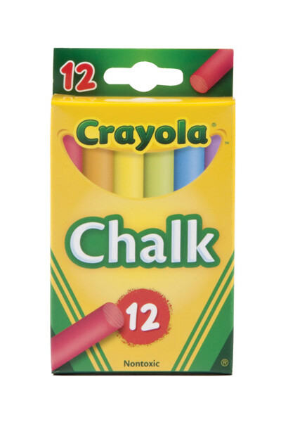 Chalk Crayola Coloured - Pack of 12