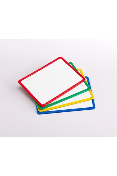 Magnetic Plastic Framed White Boards - Set of 4 