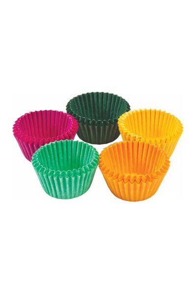 Mini Cup Cake Cases - Coloured (Pack of 100)