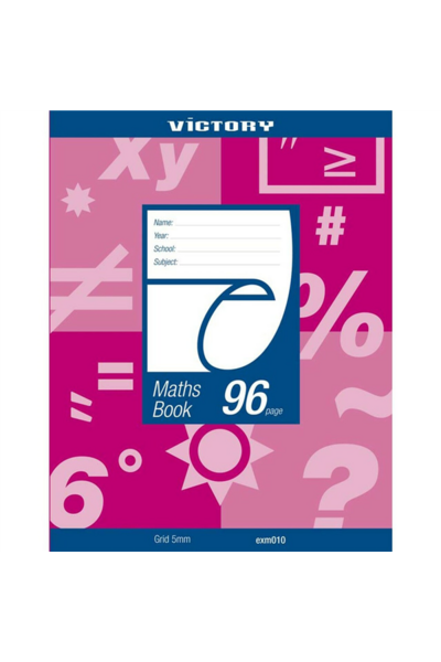 Maths Book - 96 Page: 5mm Grid