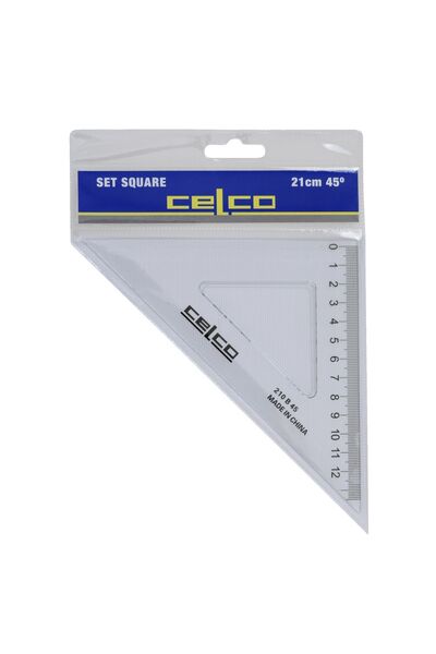 Celco Set Square  - 21cm, 45 Degree