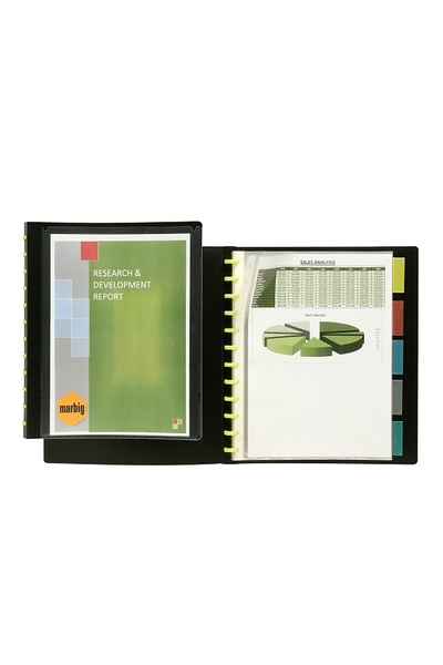 Kwik Zip Insert Cover Display Book - Refillable With Dividers