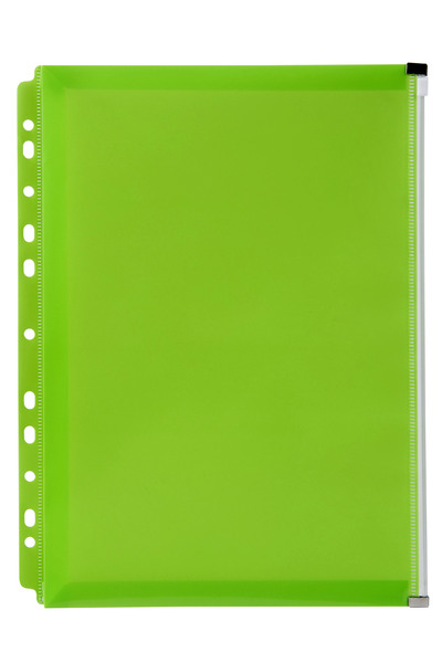 Binder Wallet with Zip A4 - Green