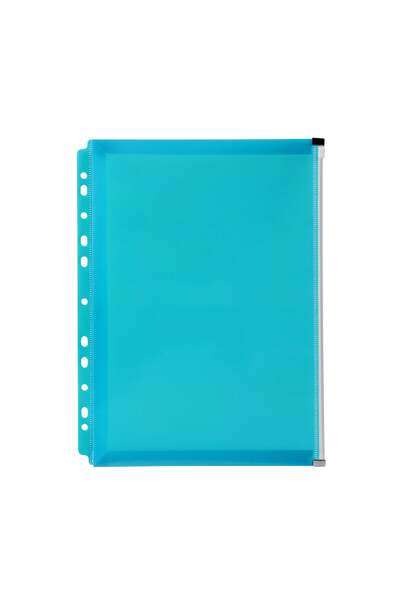 Binder Wallet with Zip A4 - Blue