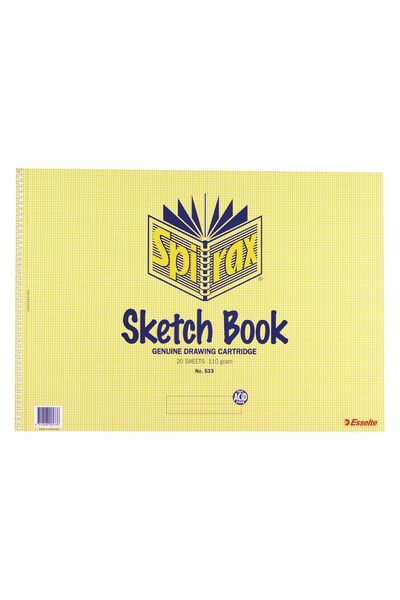 Spirax #533 Sketch Book A3 - 20 Sheets (110GSM)