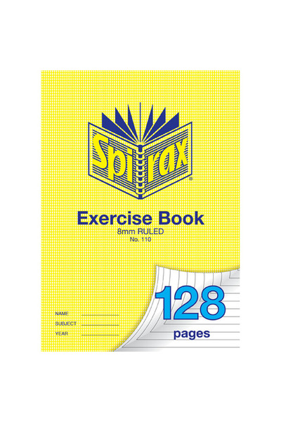 Exercise Book - 128 Page: 8mm Ruled