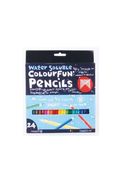 Water Soluble Colourfun Pencils (Pack of 24)