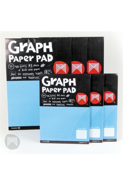 Micador Graph Pad: 2mm Grid - A3 (25 Sheets) 
