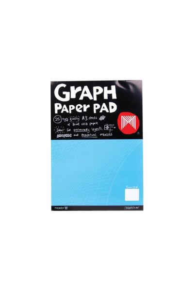 Graph Paper Pad: 5mm Grid - A3 25 sheets 