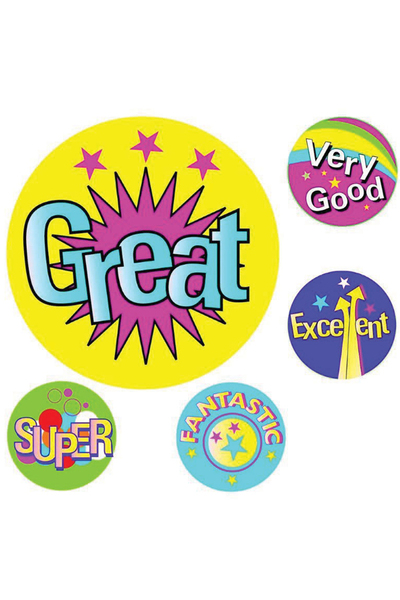 Avery Merit and Reward Stickers: Multi Captions - 22mm (Pack of 200)