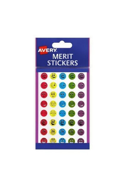 Avery Merit and Reward Stickers: Smiley Faces - 13mm (Pack of 800)
