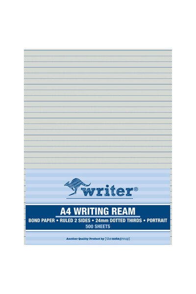 Writer A4 Exam Ream  - Bond Paper: 24mm Dotted Thirds 