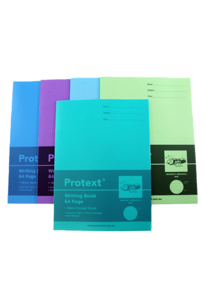 Protext Writing Book (Ant) - 18mm Dotted Thirds + Margin