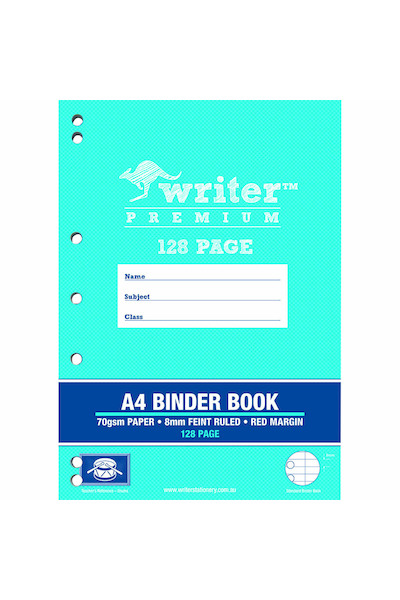 Binder Book - 8mm Ruled (128 Pages)