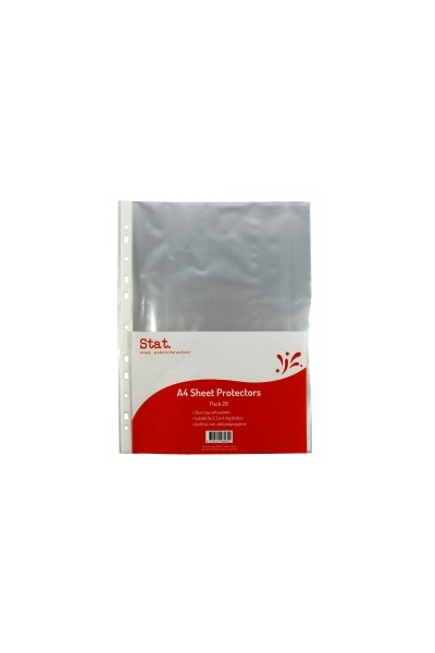 Stat Sheet Protector: A4 35 Micron - Clear (Pack of 20)