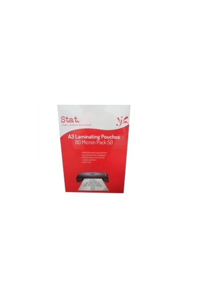 Laminating Pouch Stat A3 80 Micron (Pack of 50)