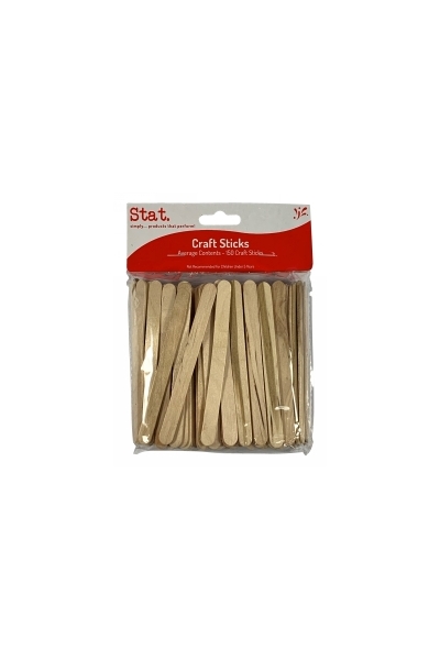 Wooden Popsticks - Plain (Pack of 150)